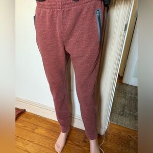 Good looking red Heathered sweatpants